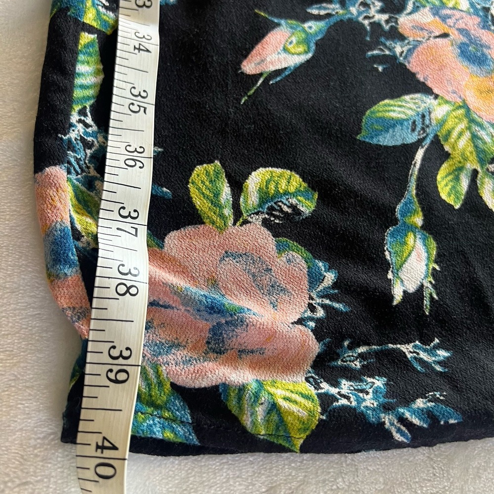 Xhilaration Floral Maxi Long Flowy Summer Spring Cottage Skirt XS Blue Rose - Picture 12 of 12